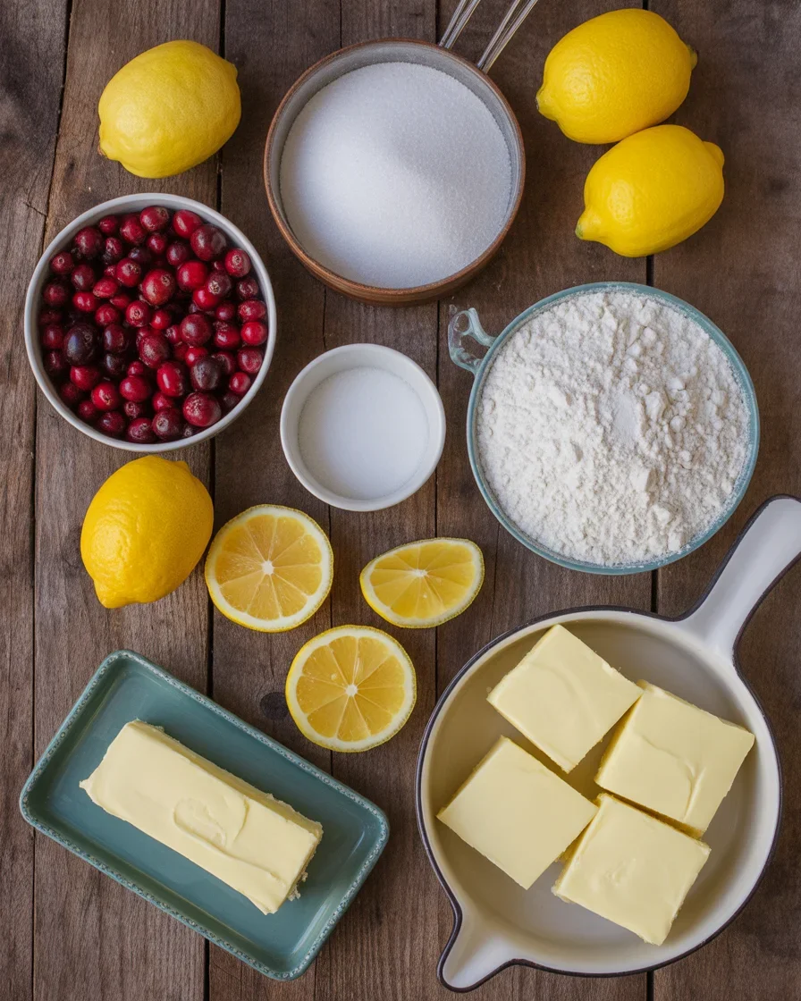 Lemon-Cranberry Bars