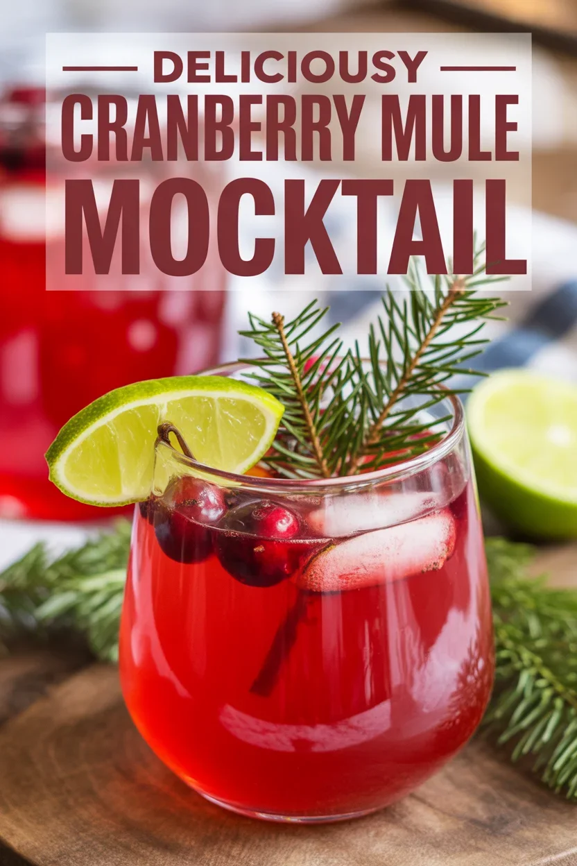 Cranberry Mule Mocktail