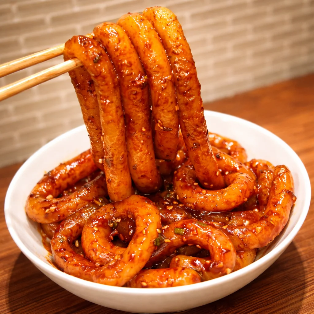 Easy Potato Noodles with garlic and spices, perfect for a quick meal.