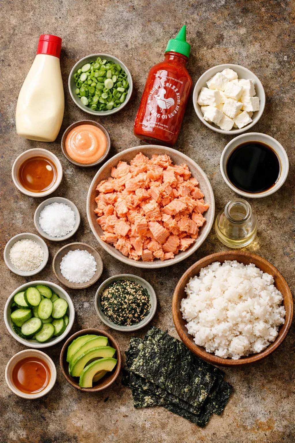 Easy Spicy Salmon Sushi Bake Recipe