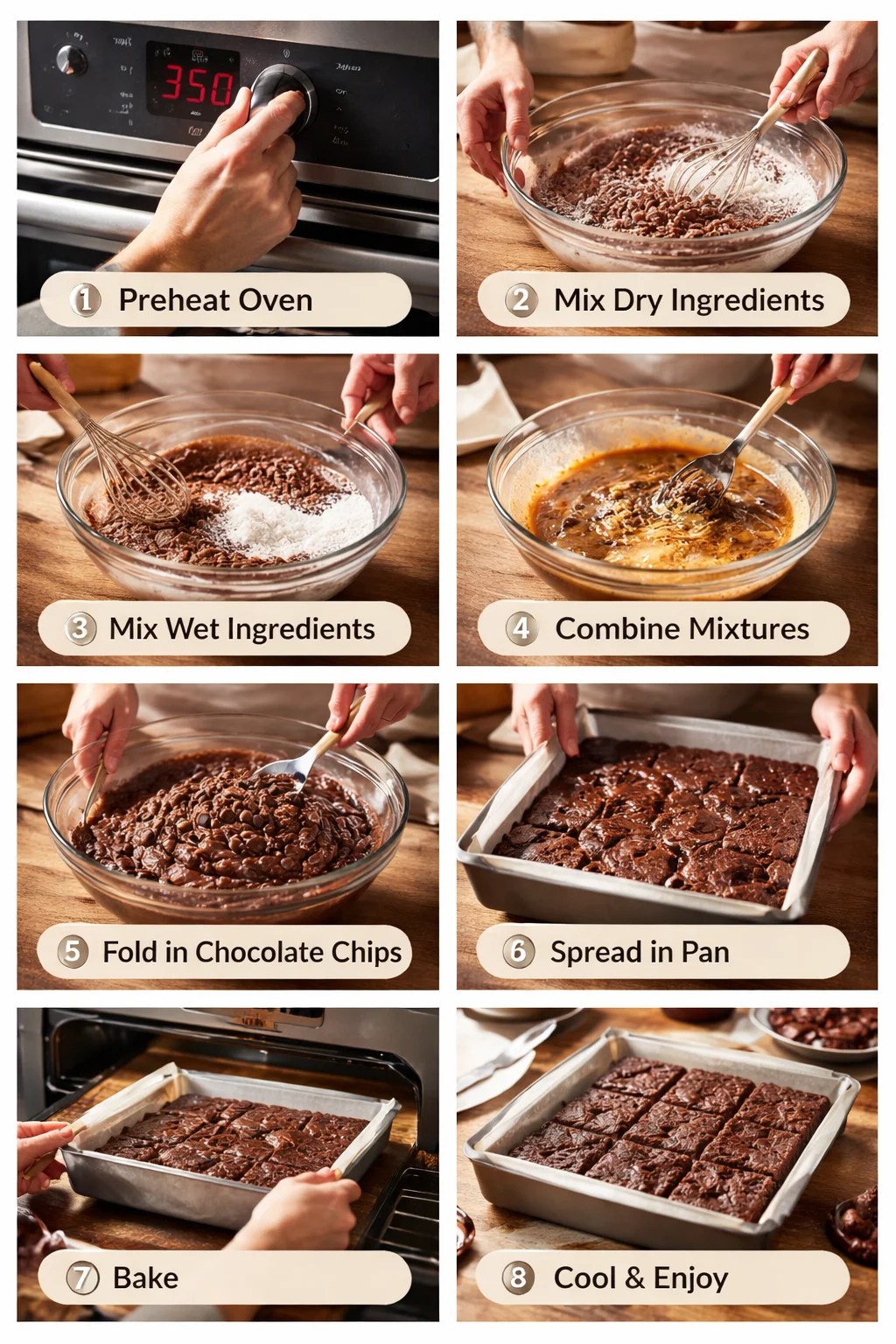 Eggless Brownies Recipe
