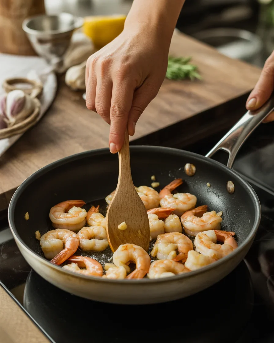 Garlicky Shrimp Scampi with Linguine