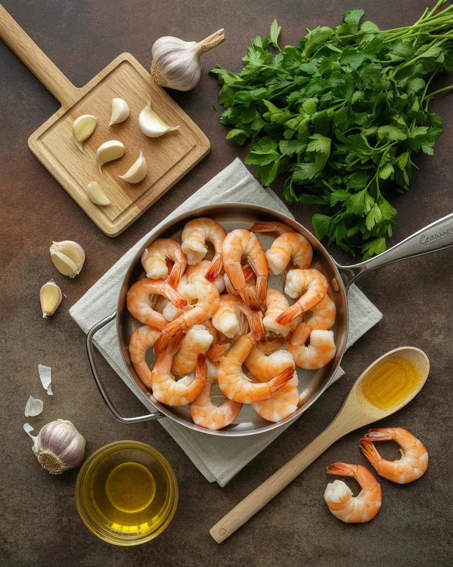 Garlicky Shrimp Scampi with Linguine