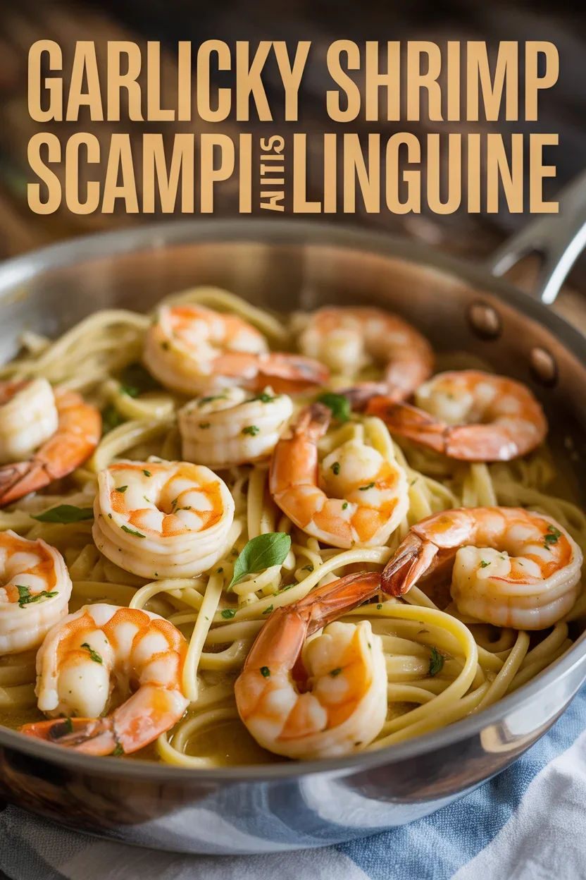 Garlicky Shrimp Scampi with Linguine