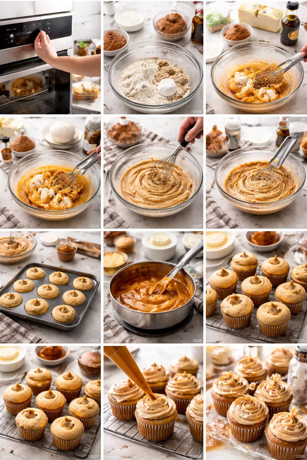 Gooey Salted Caramel Cupcakes