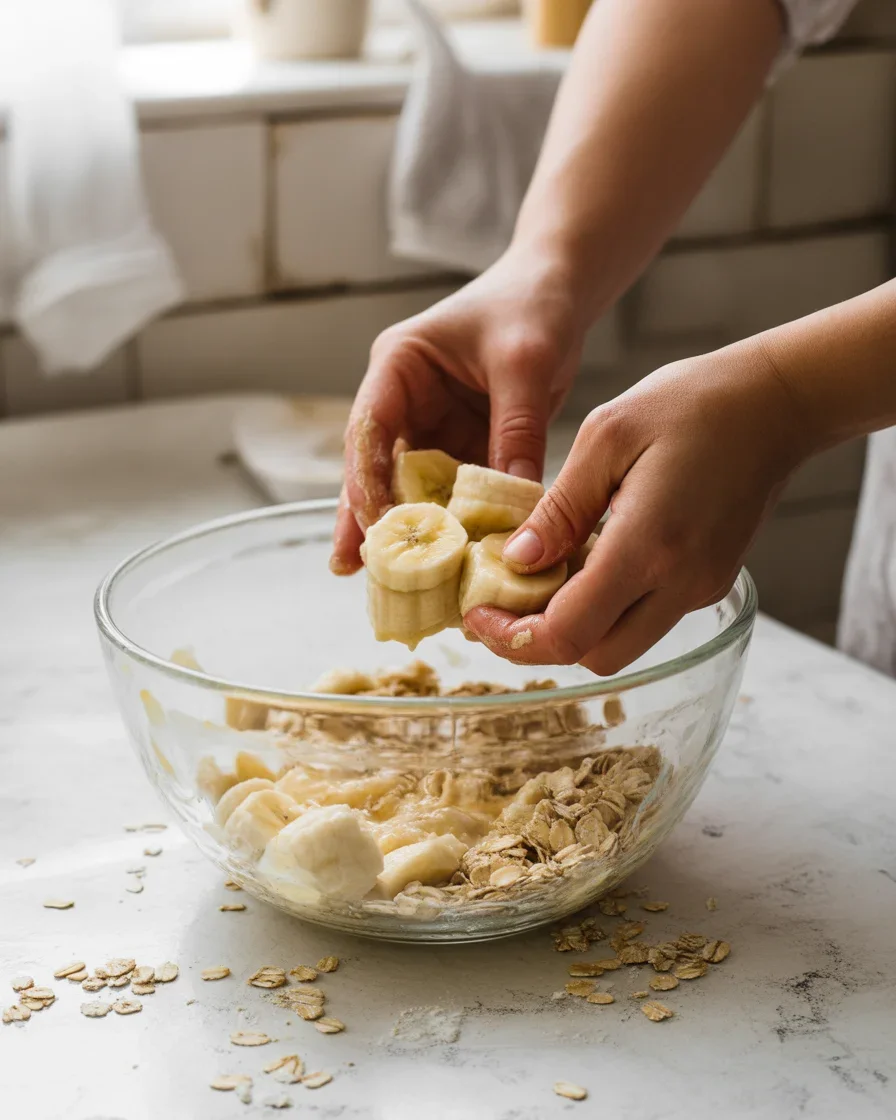 Healthy 3-Ingredient Banana Oatmeal Cookies
