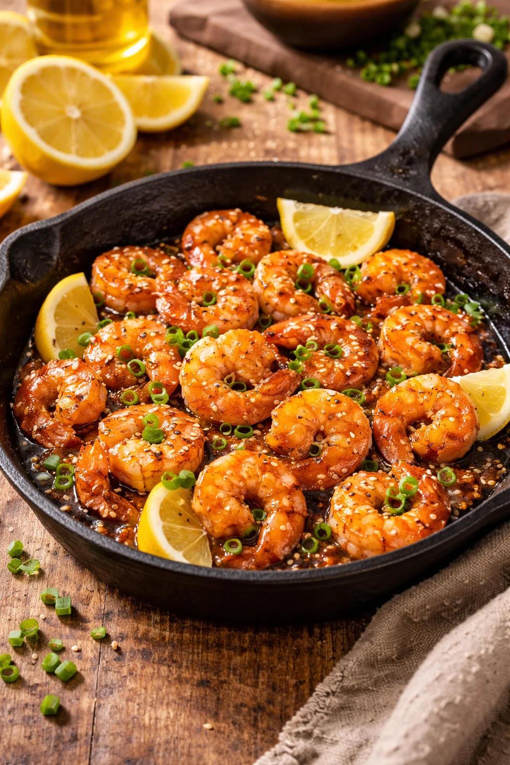 High-Protein Honey Garlic Shrimp