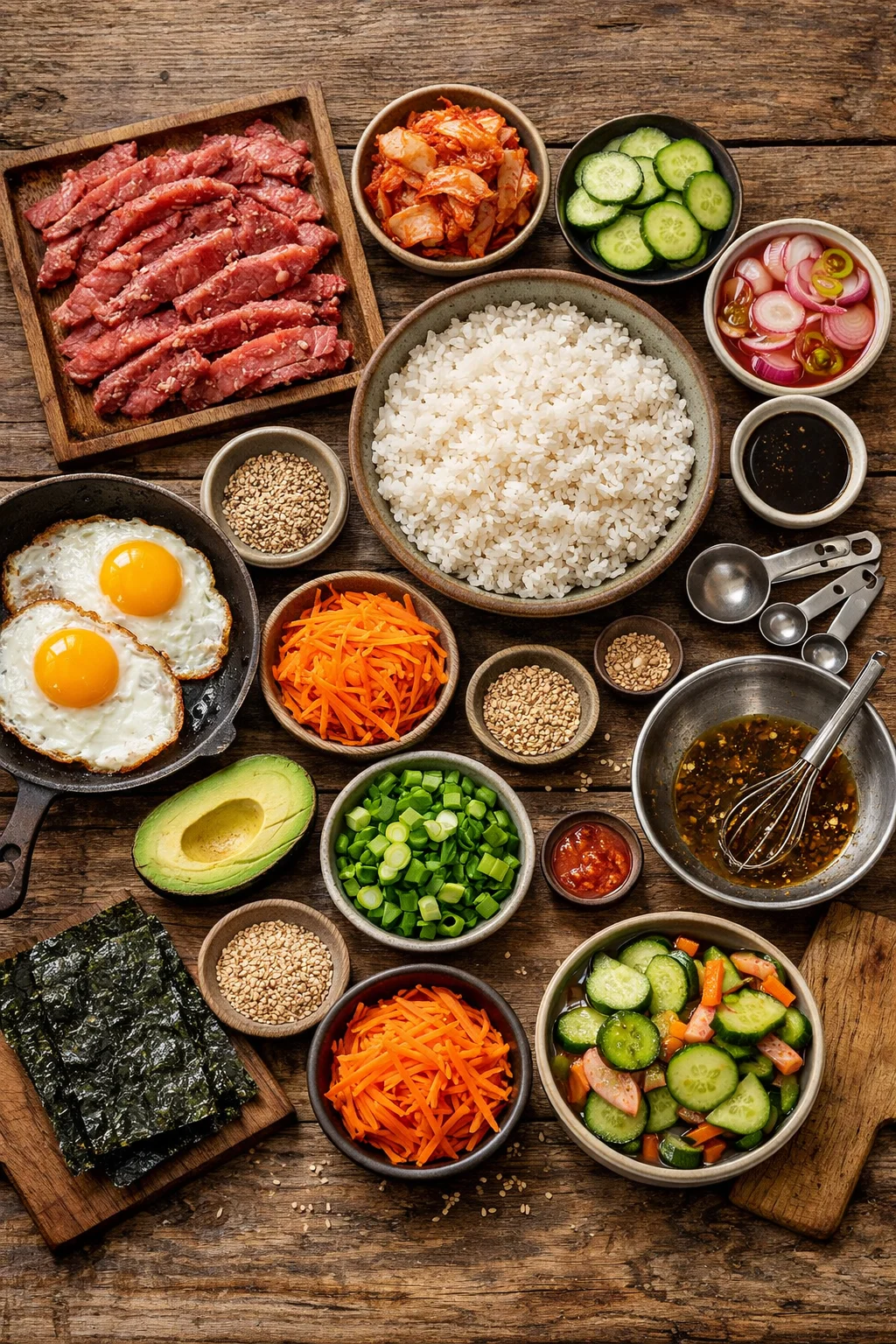 Korean BBQ Steak Rice Bowls