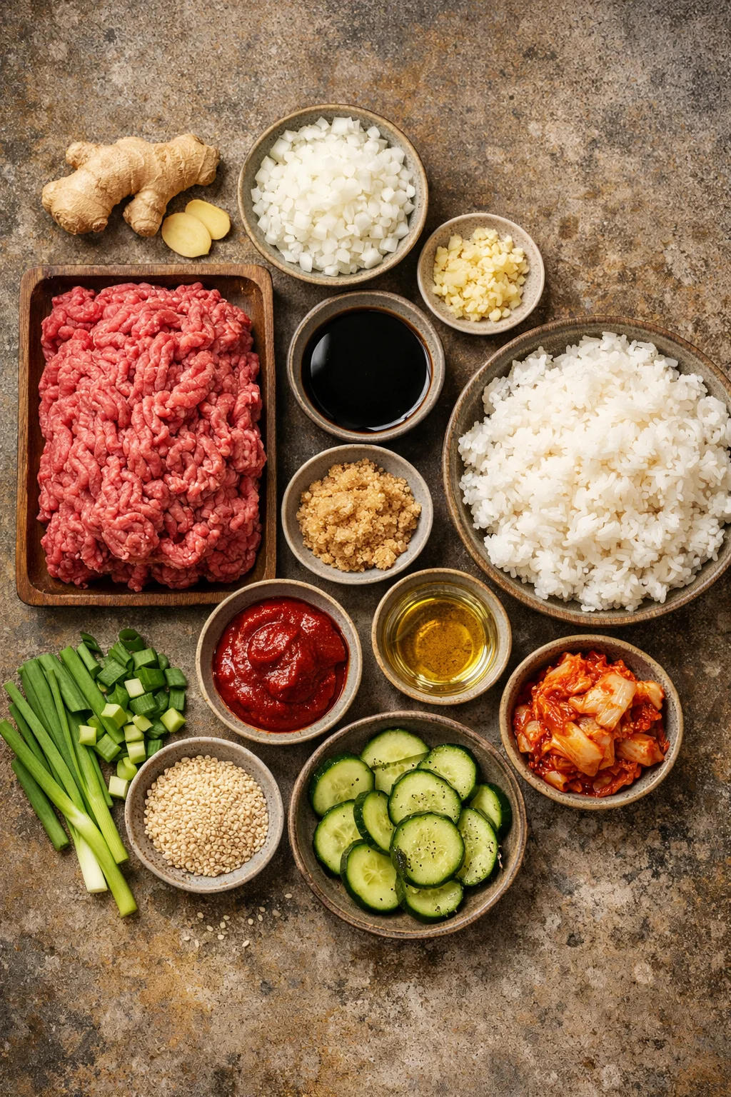 Korean Ground Beef Bowl