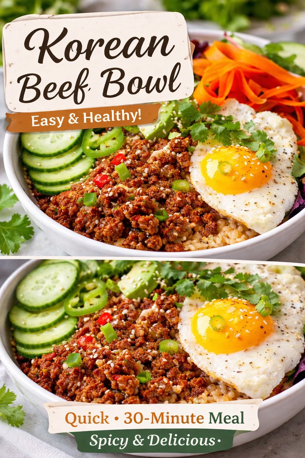 Korean Ground Beef Bowl