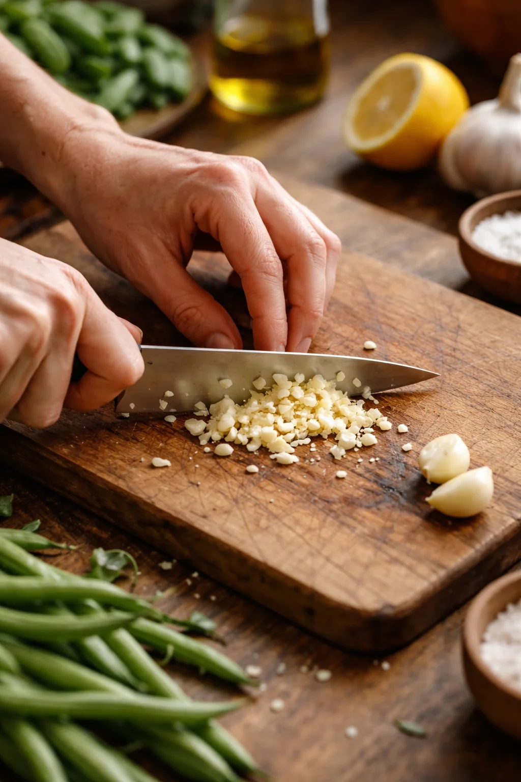 Lemon Garlic Butter Chicken Thighs Recipe with Green Beans