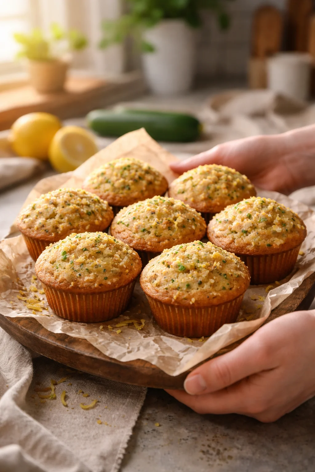 Lemon Zucchini Muffins