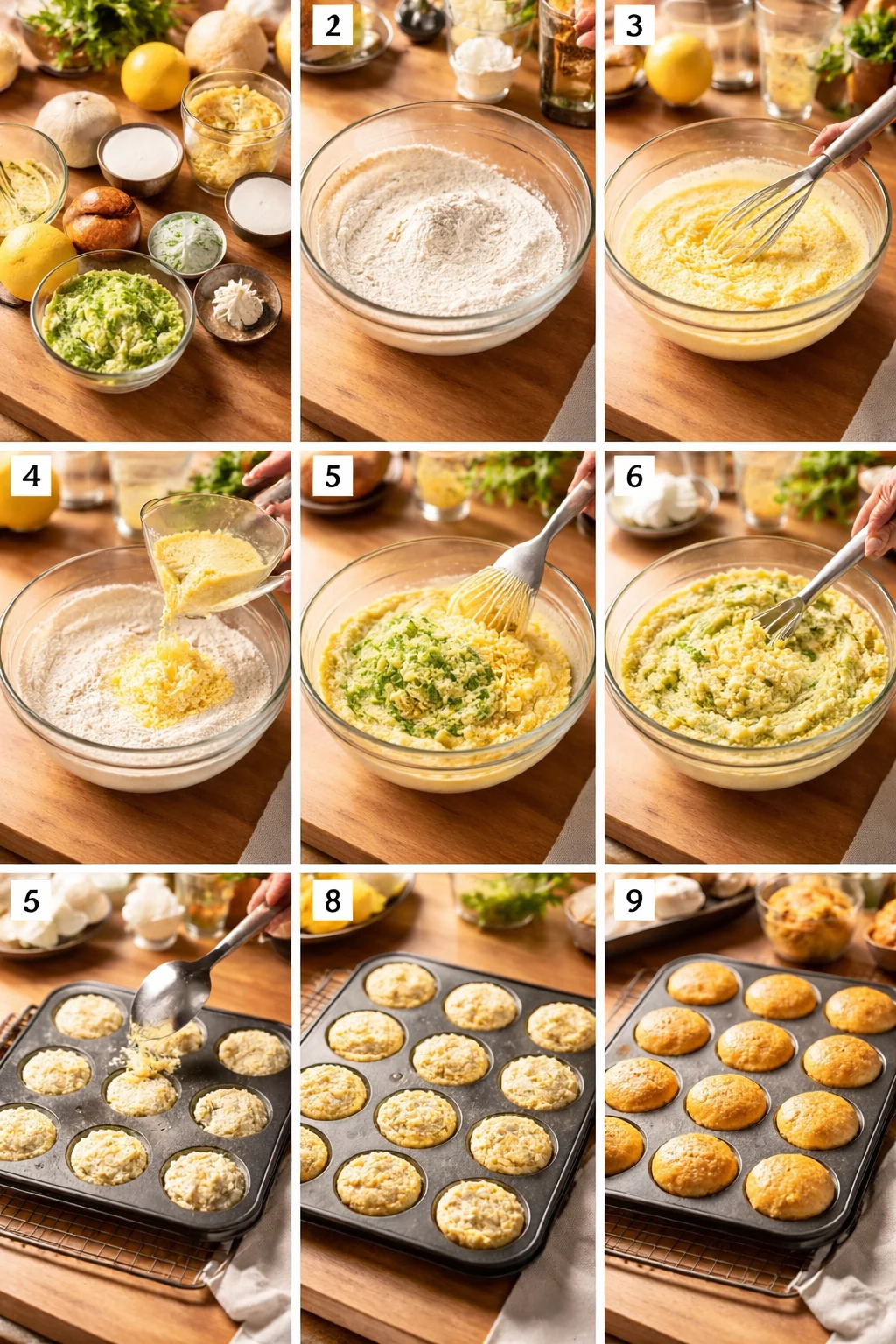 Lemon Zucchini Muffins