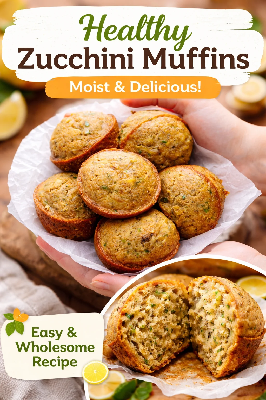 Lemon Zucchini Muffins