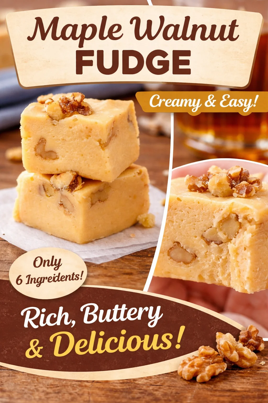 MAPLE WALNUT FUDGE