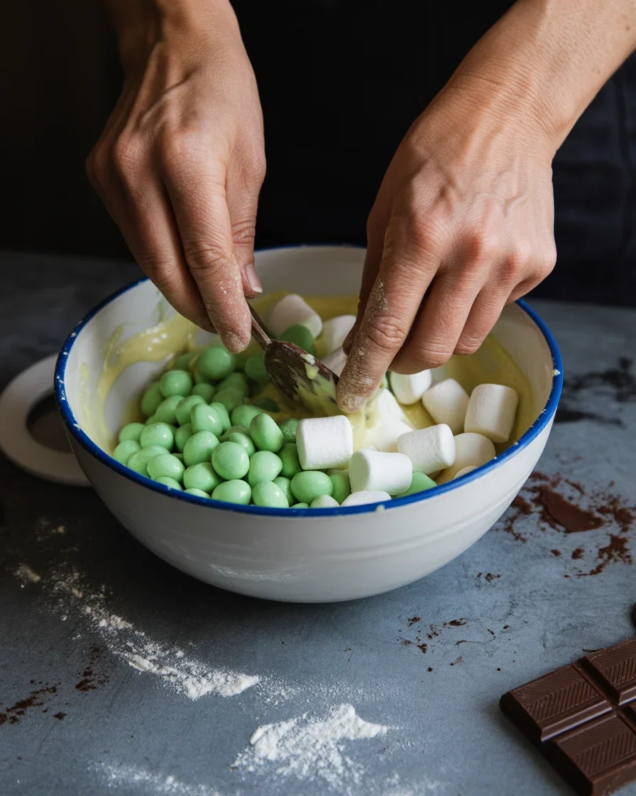 No-Bake Mint Chocolate Chip Clusters