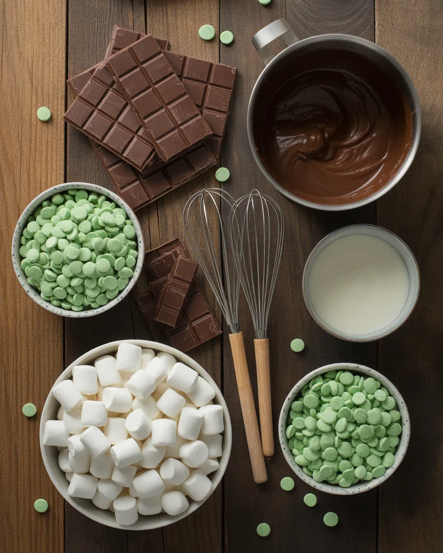 No-Bake Mint Chocolate Chip Clusters