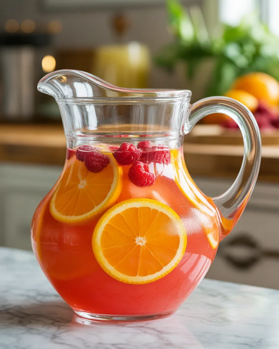 Peach Tequila Sunrise Punch