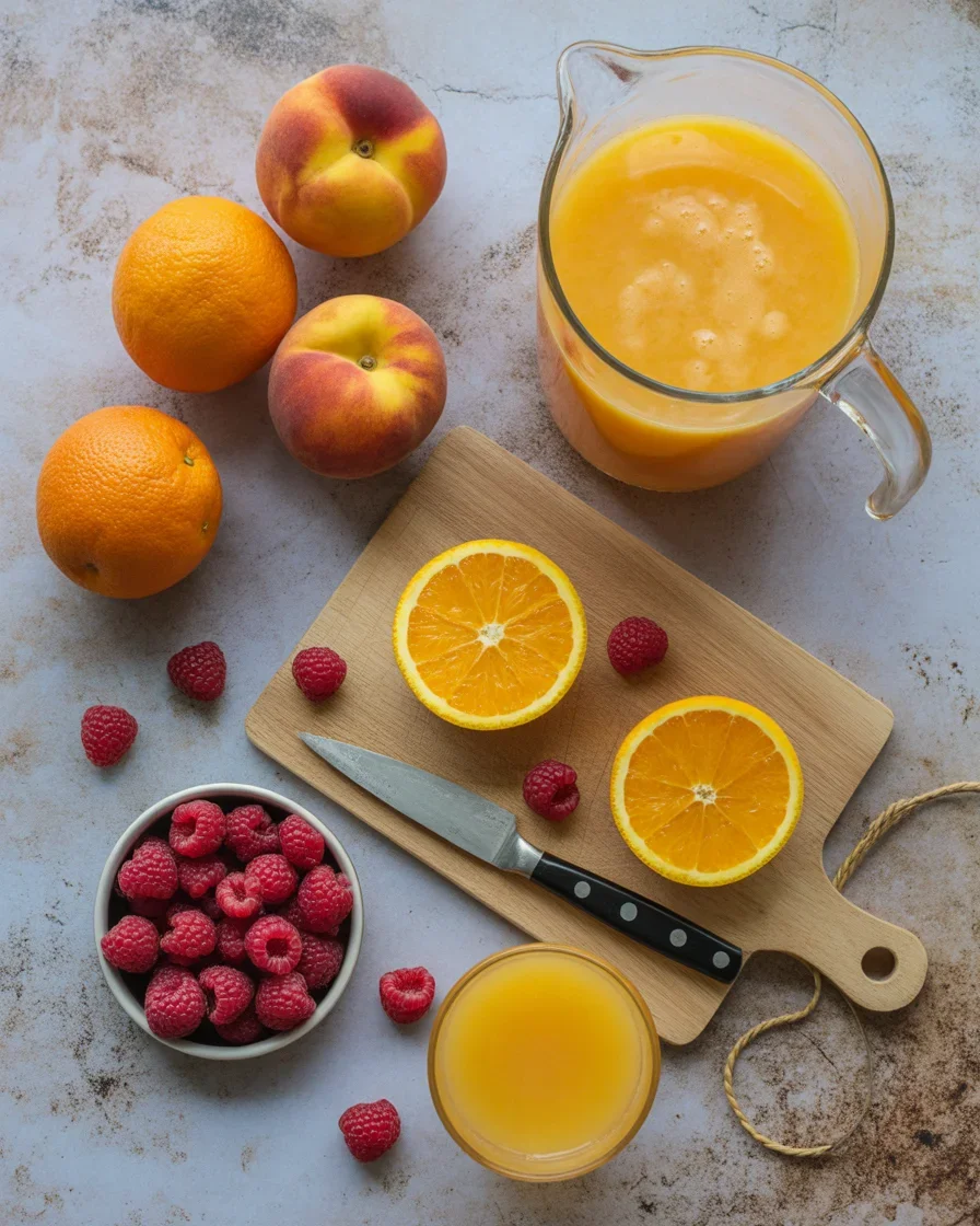 Peach Tequila Sunrise Punch