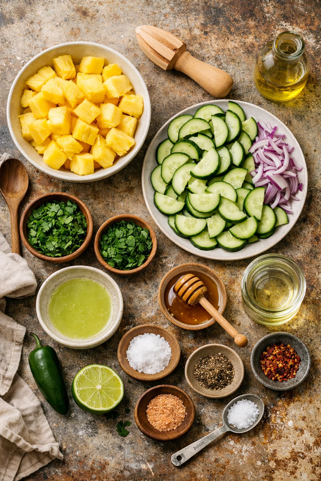 Pineapple Cucumber Salad