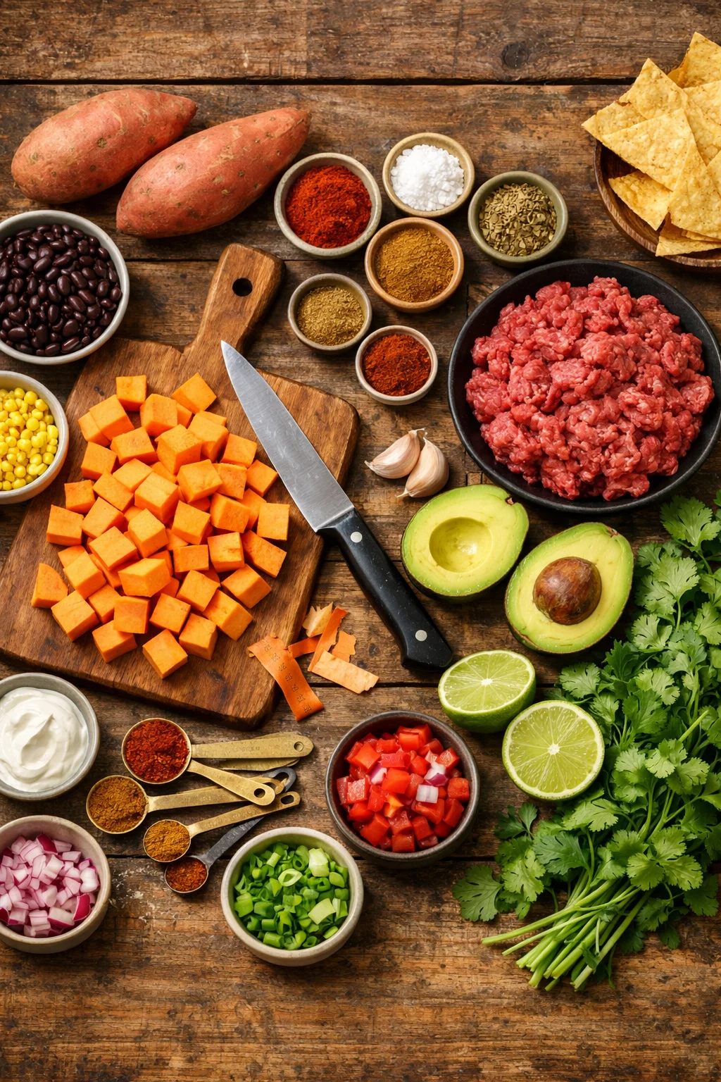 Sweet Potato Taco Bowls