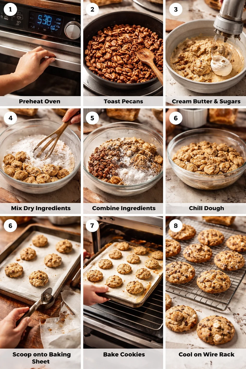 Texas Cowboy Cookies with Oats, Pecans & Coconut