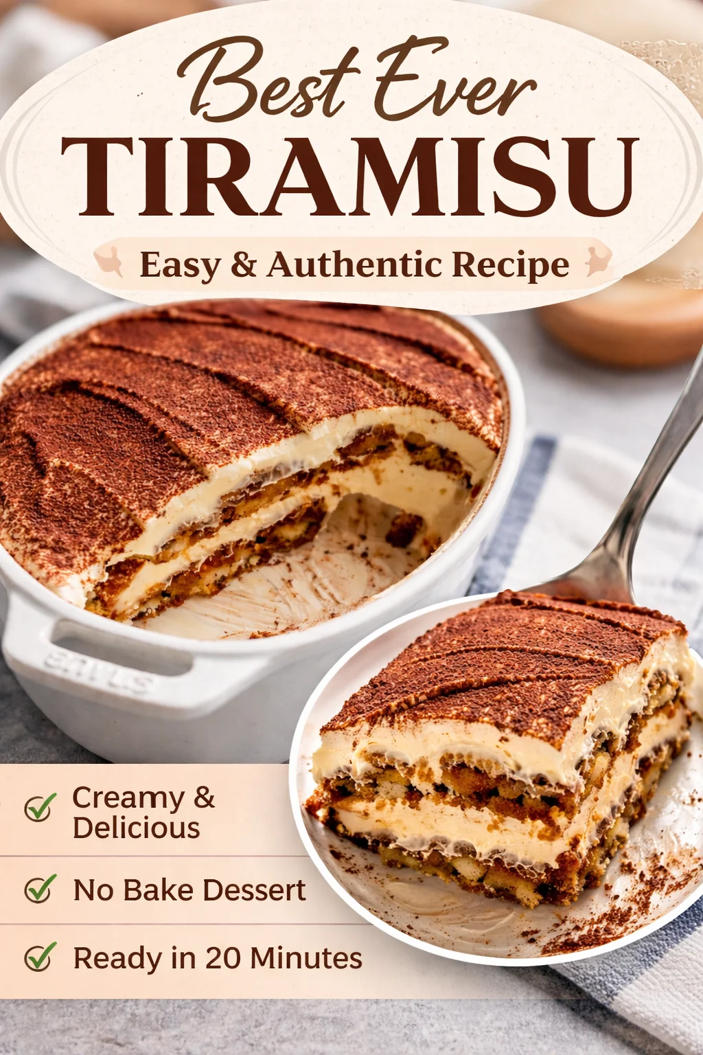 Traditional Italian Tiramisu