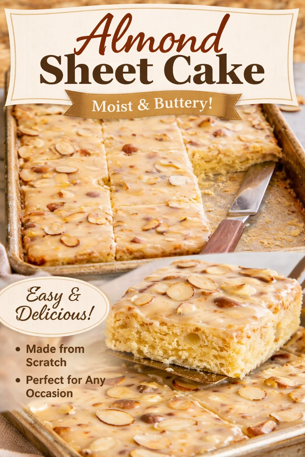 White Texas Sheet Cake