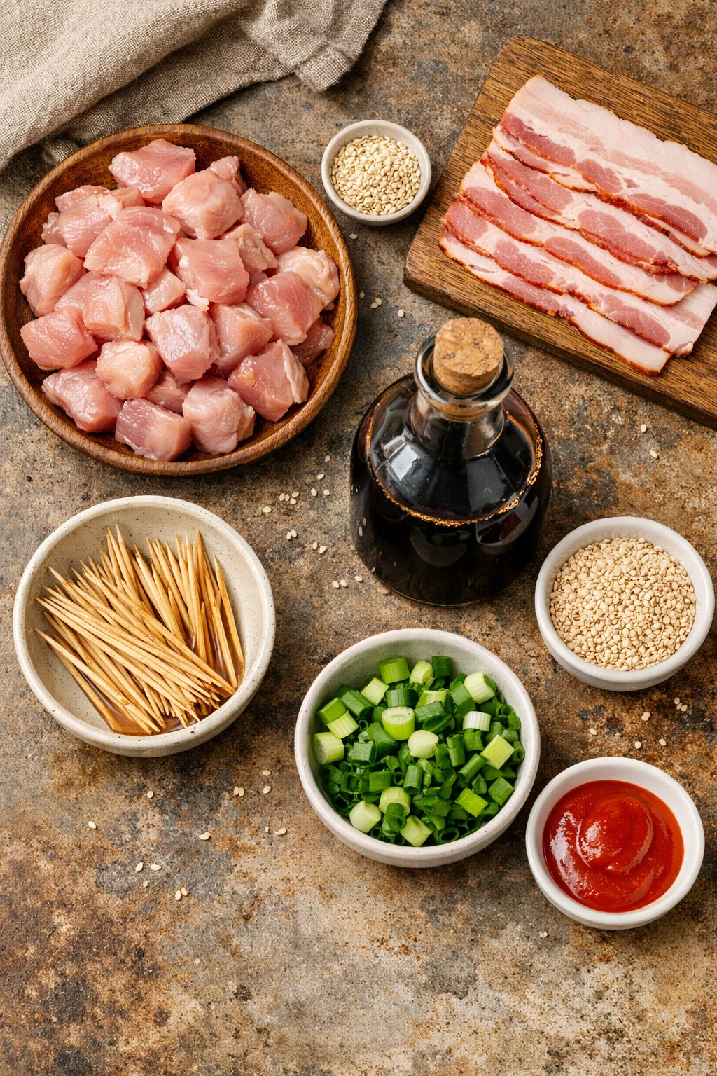 Bacon Wrapped Chicken Teriyaki Bites