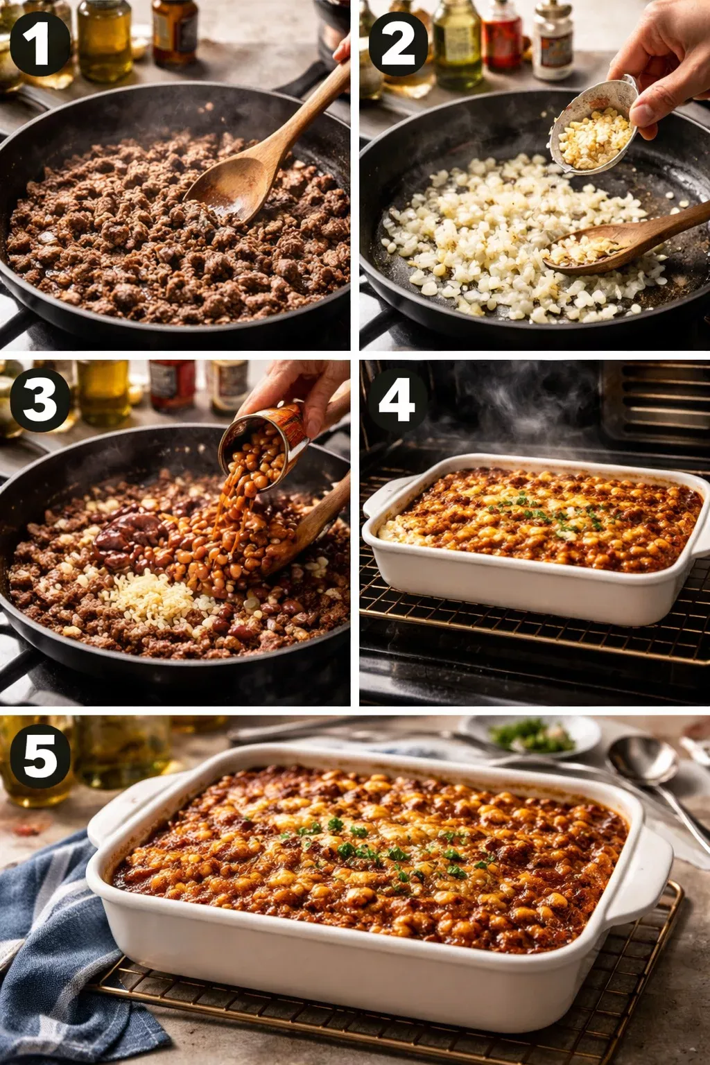 Baked Beans & Ground Beef Casserole