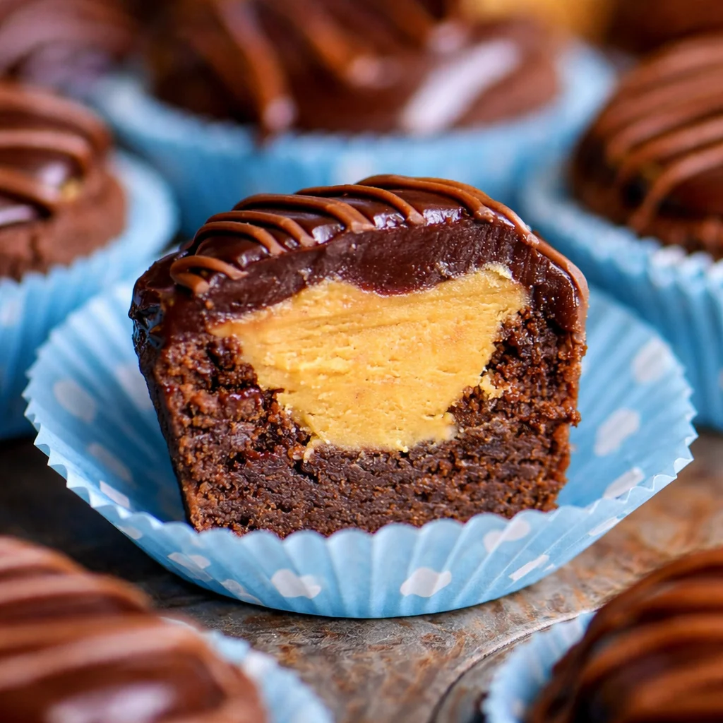 Delicious Buckeye Bites made with peanut butter and dipped in chocolate.
