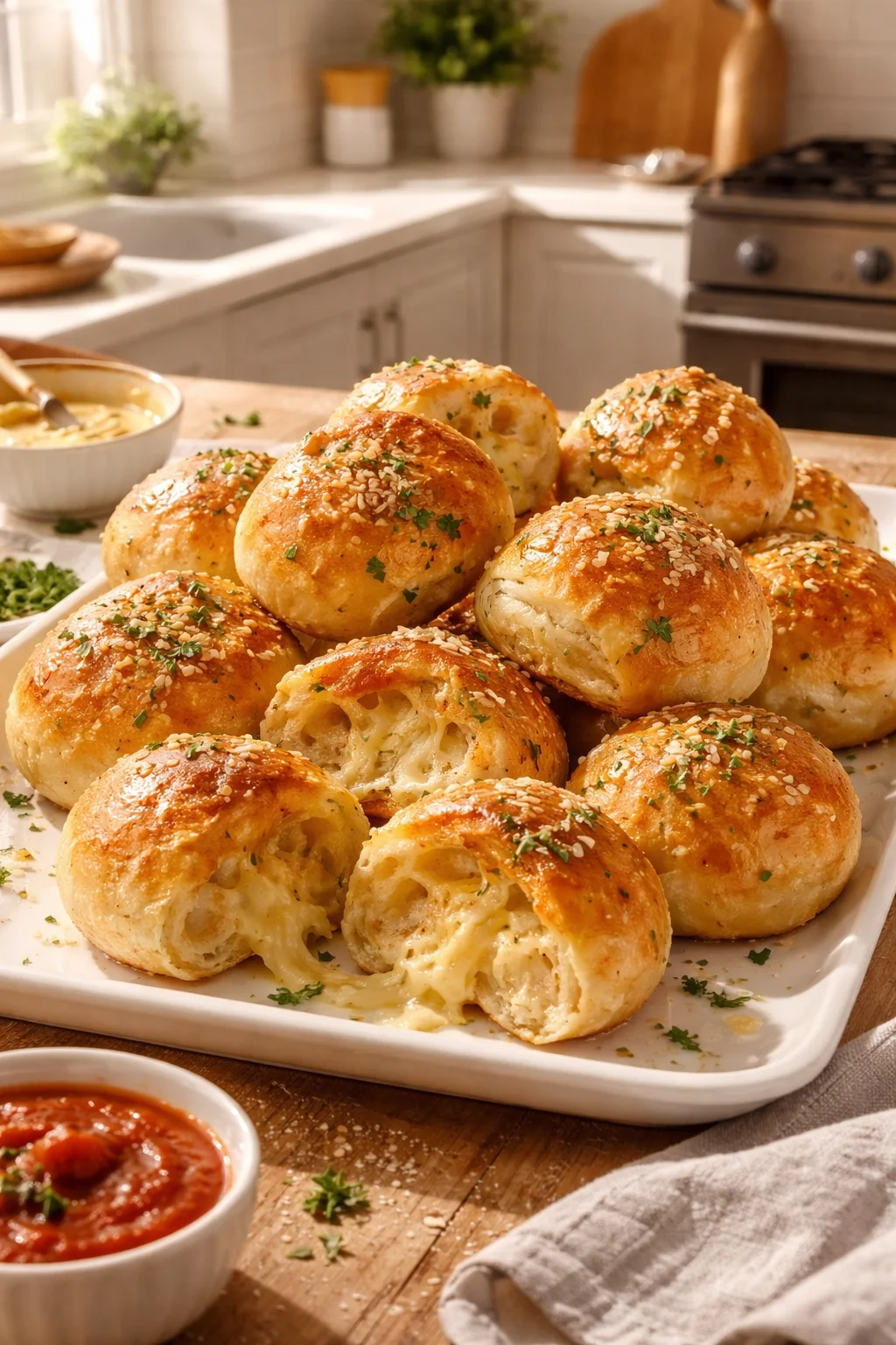 Cheesy garlic rolls