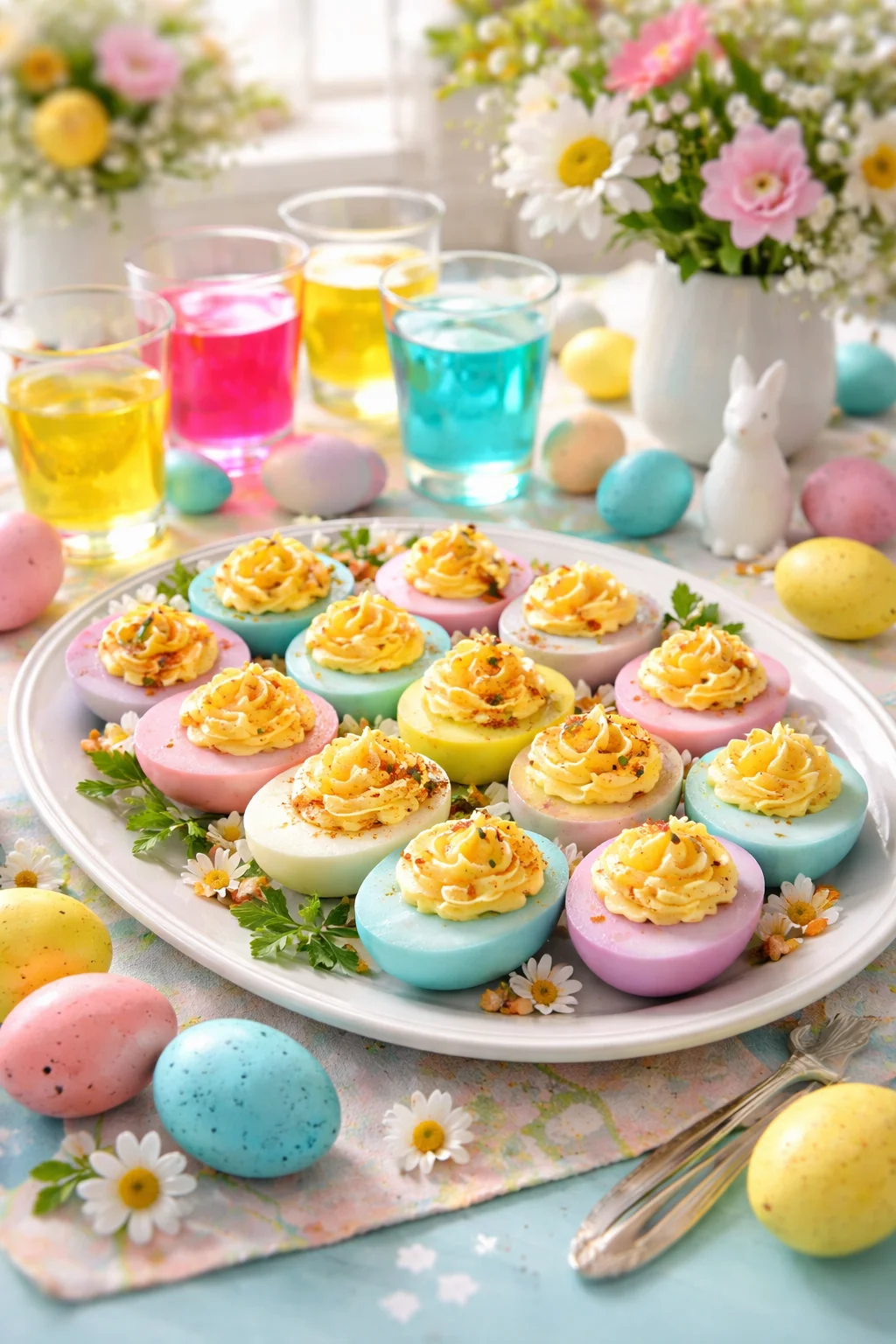 Colored Deviled Eggs