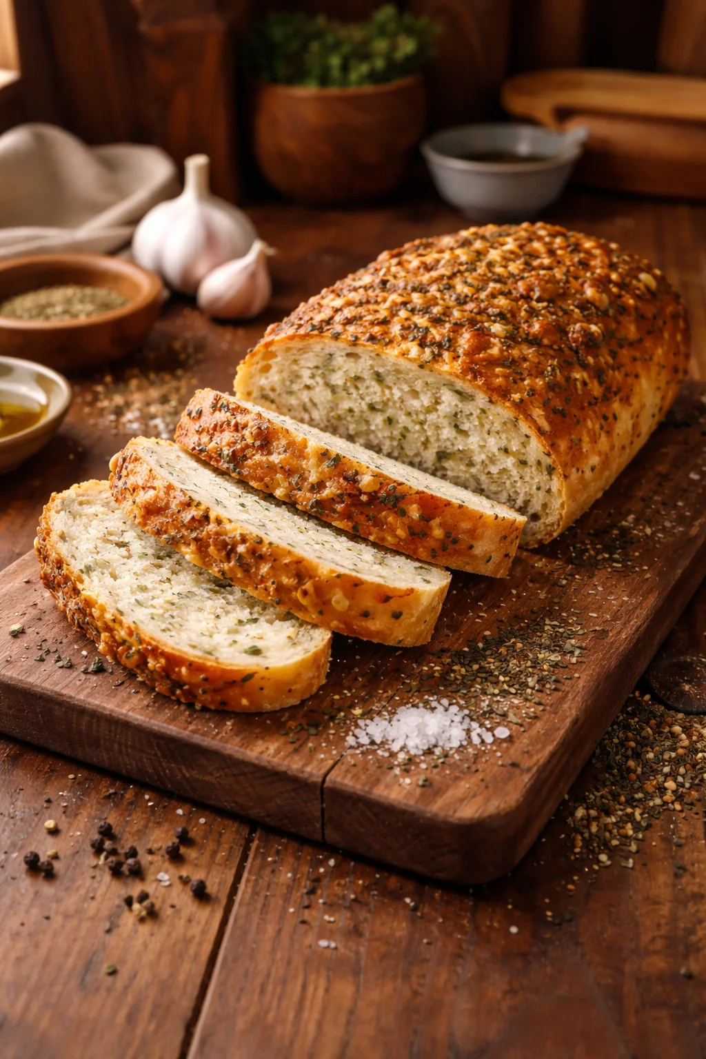 Delicious Italian Herb and Cheese Bread Recipe