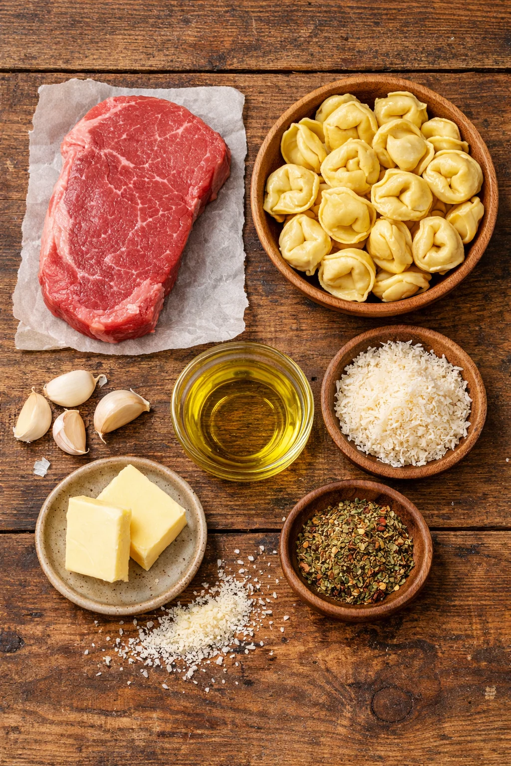Garlic Steak Tortellini