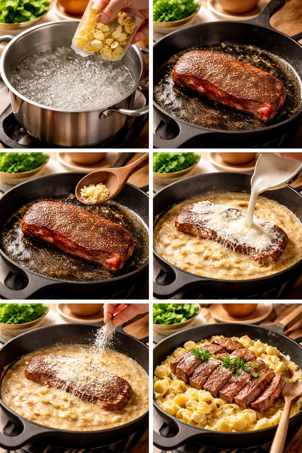 Garlic Steak Tortellini