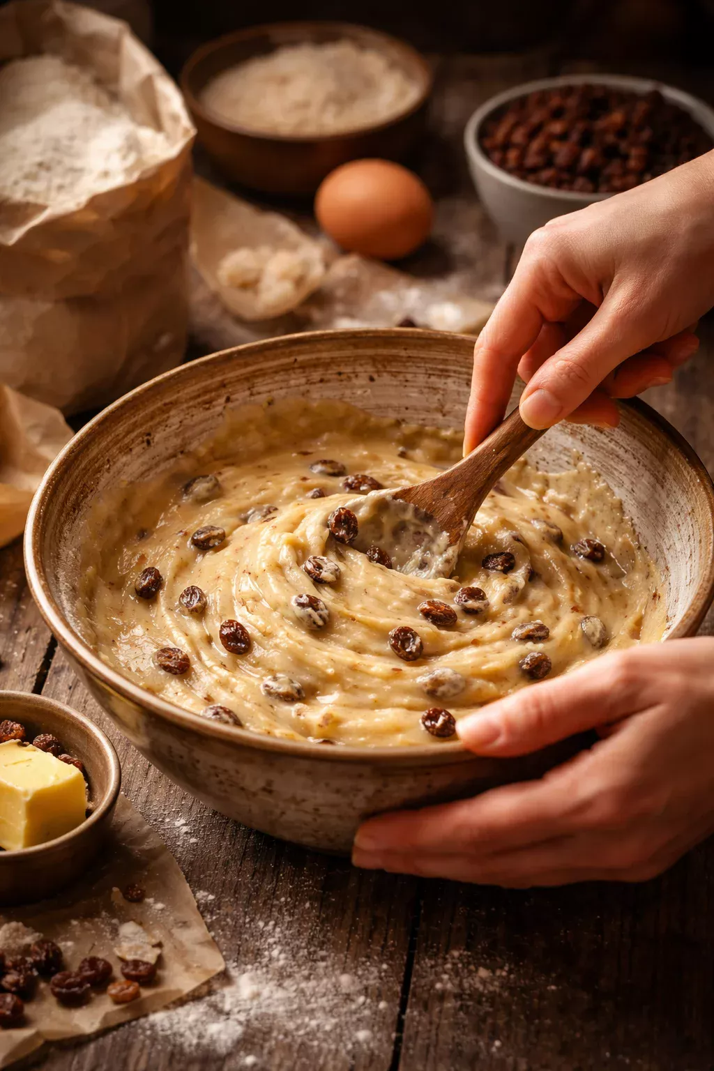 OLD-FASHIONED RAISIN CAKE