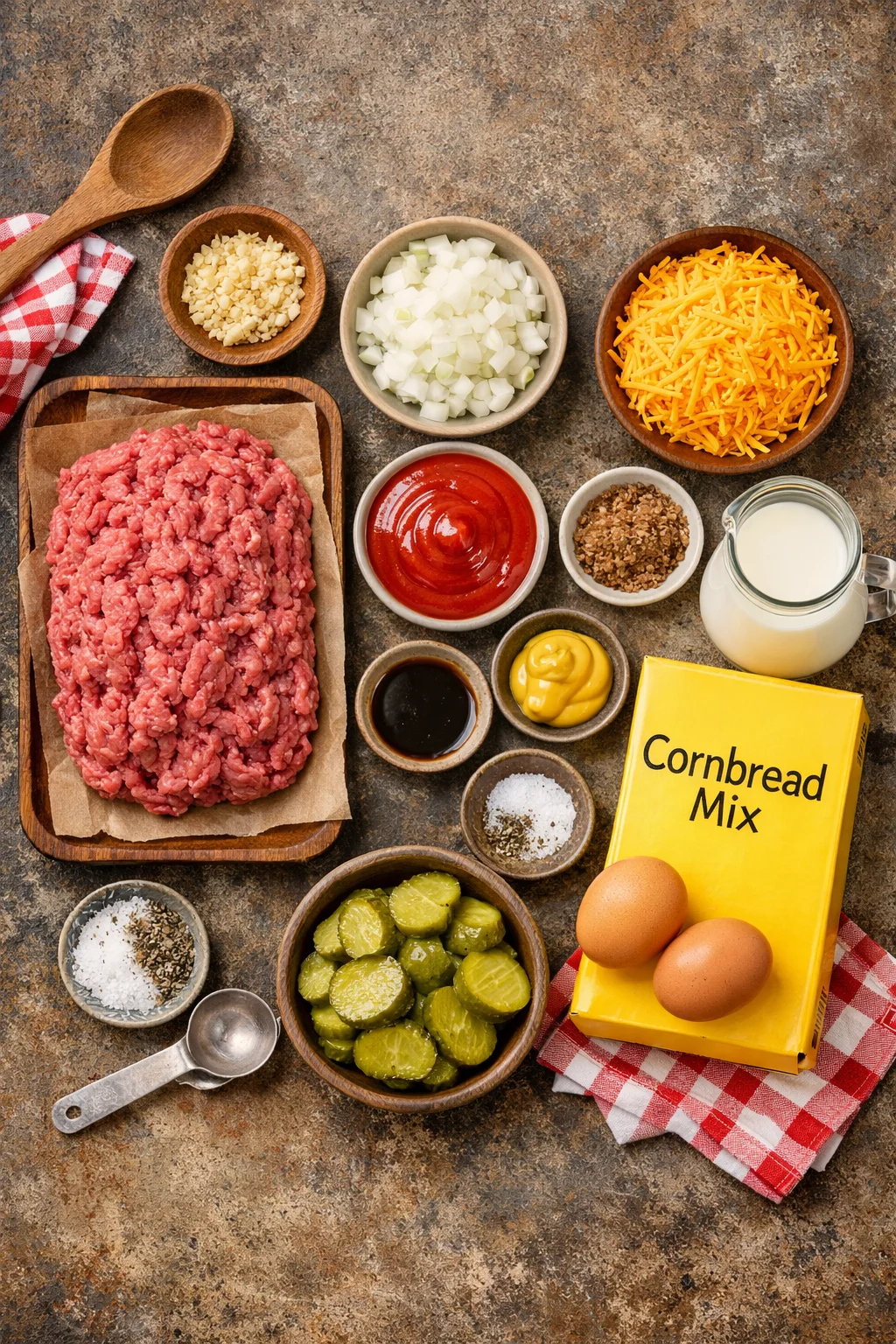 One Skillet Sloppy Joe Cornbread Casserole