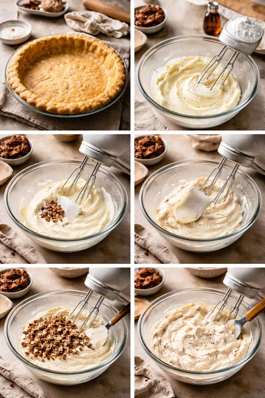PECAN CREAM DEEP DISH PIE