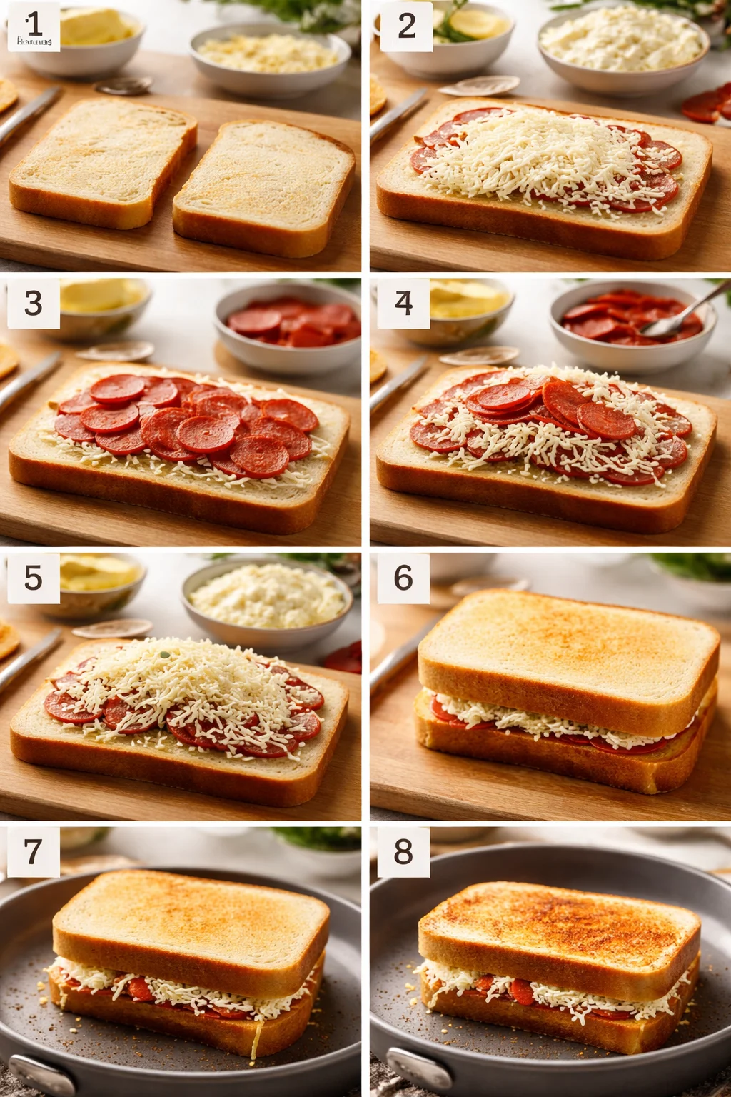 Pepperoni Pizza Grilled Cheese