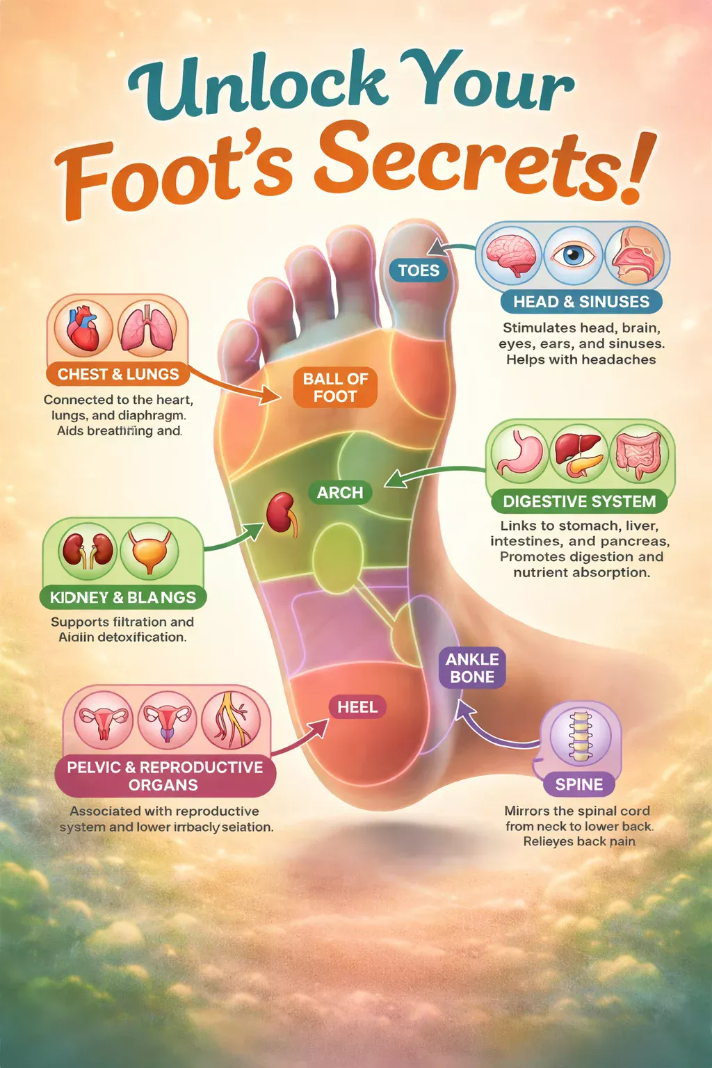 Reflexology Zones: What Your Foot Reveals About Your Organs