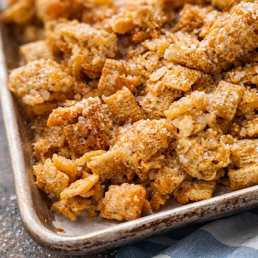 Delicious salted caramel crackle showcasing buttery caramel and crunchy textures.