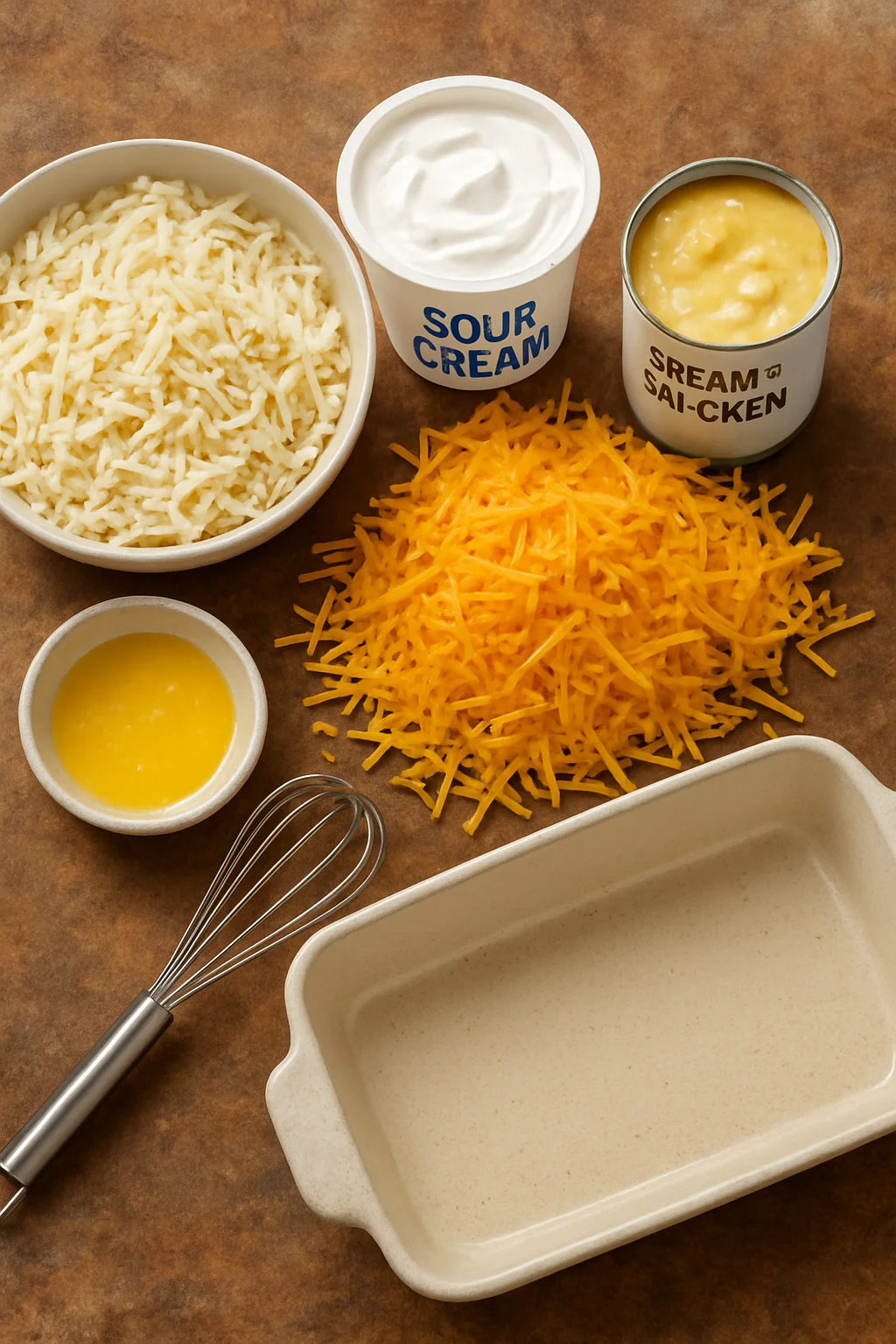 5-ingredient Cheesy Hashbrown Casserole