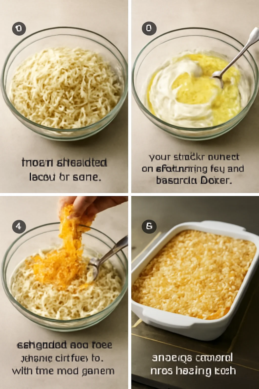 5-ingredient Cheesy Hashbrown Casserole