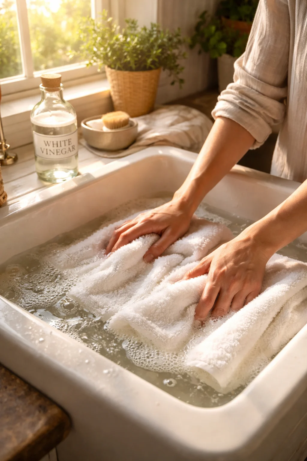 Adding White Vinegar to Laundry: The Secret to Softer Clothes