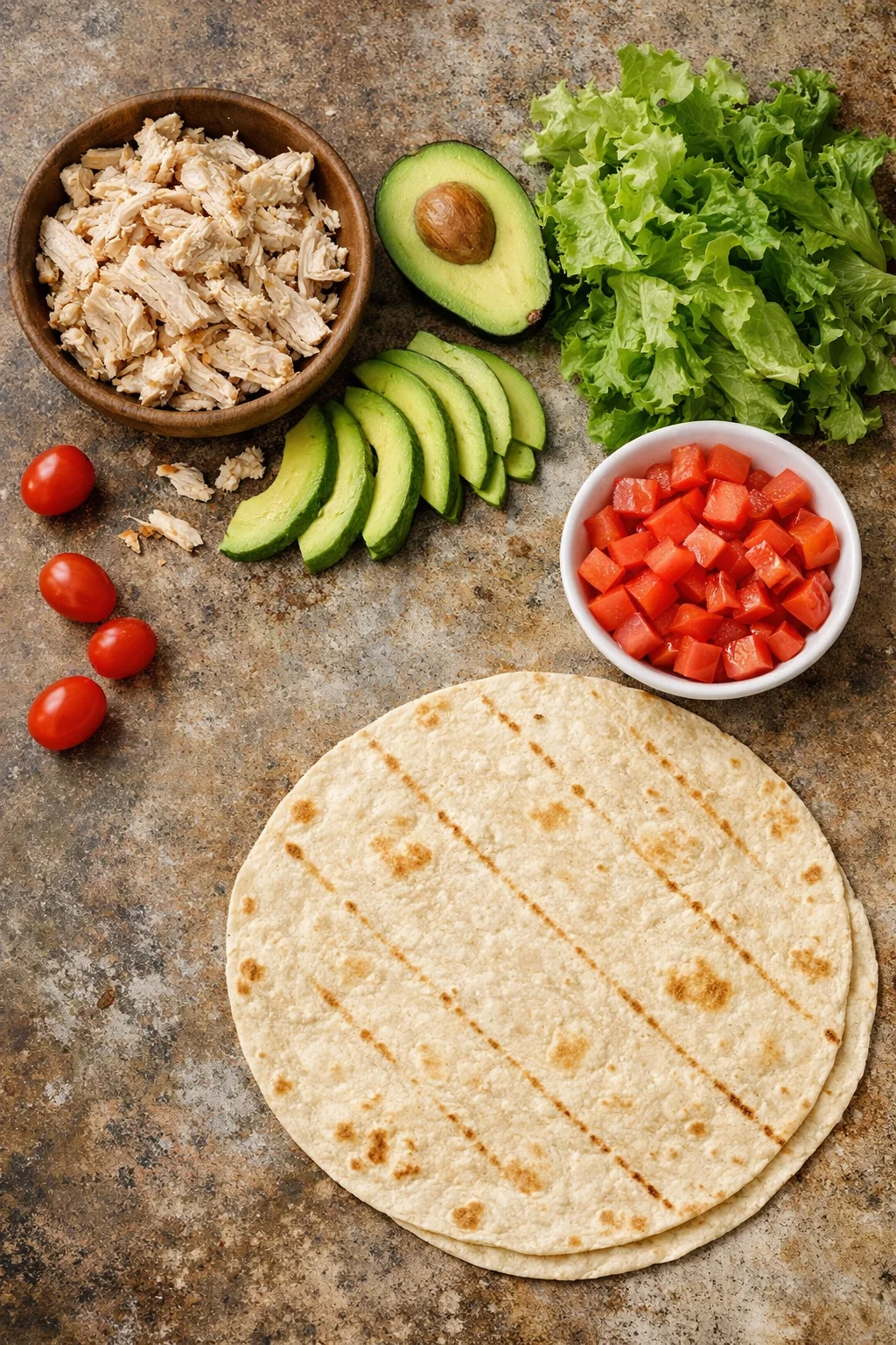 Avocado Chicken Salad Wrap