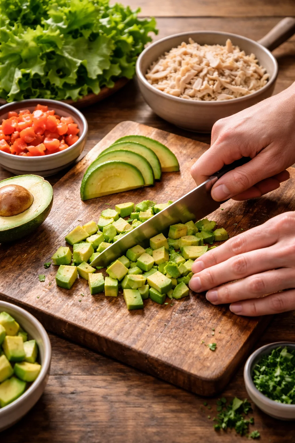 Avocado Chicken Salad Wrap
