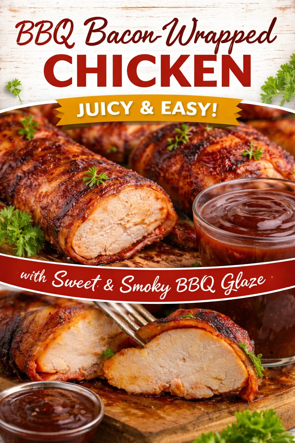 Bacon Wrapped BBQ Chicken