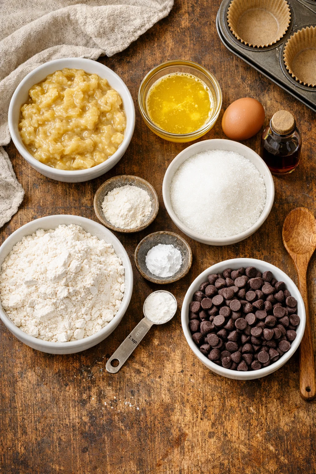 BANANA CHOCOLATE CHIP MUFFINS