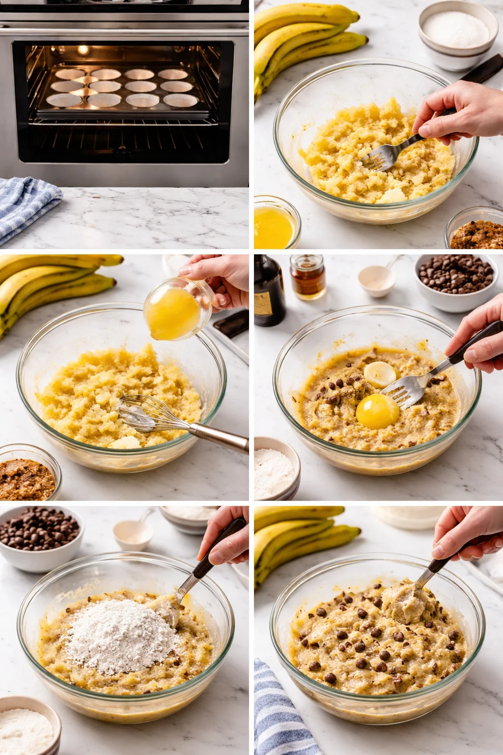 BANANA CHOCOLATE CHIP MUFFINS